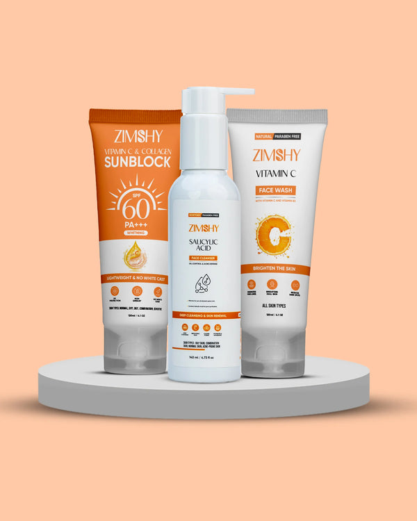 ZIMSHY Acne Control & Oil-Free Skincare Bundle Pack