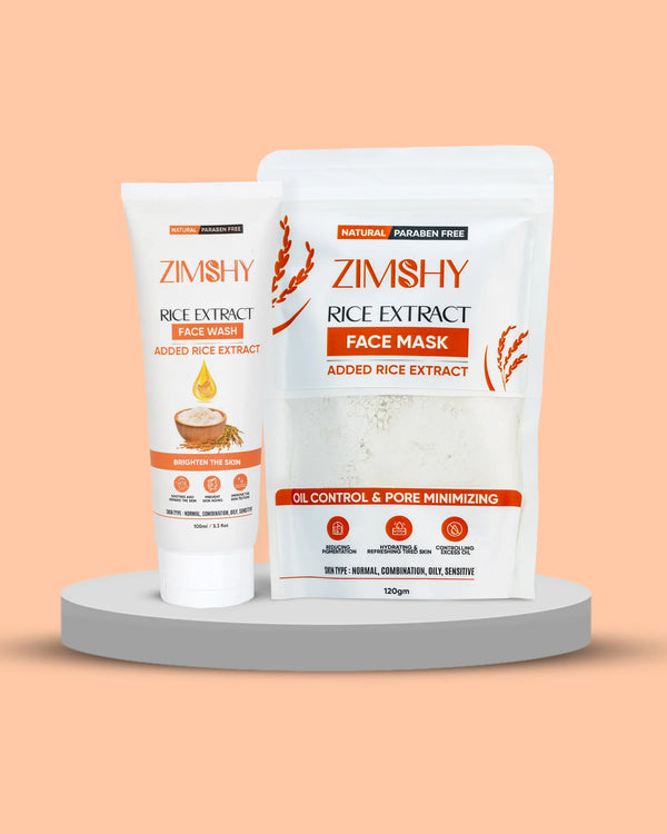 ZIMSHY Rice Extract Skin Purifying & Glow Bundle