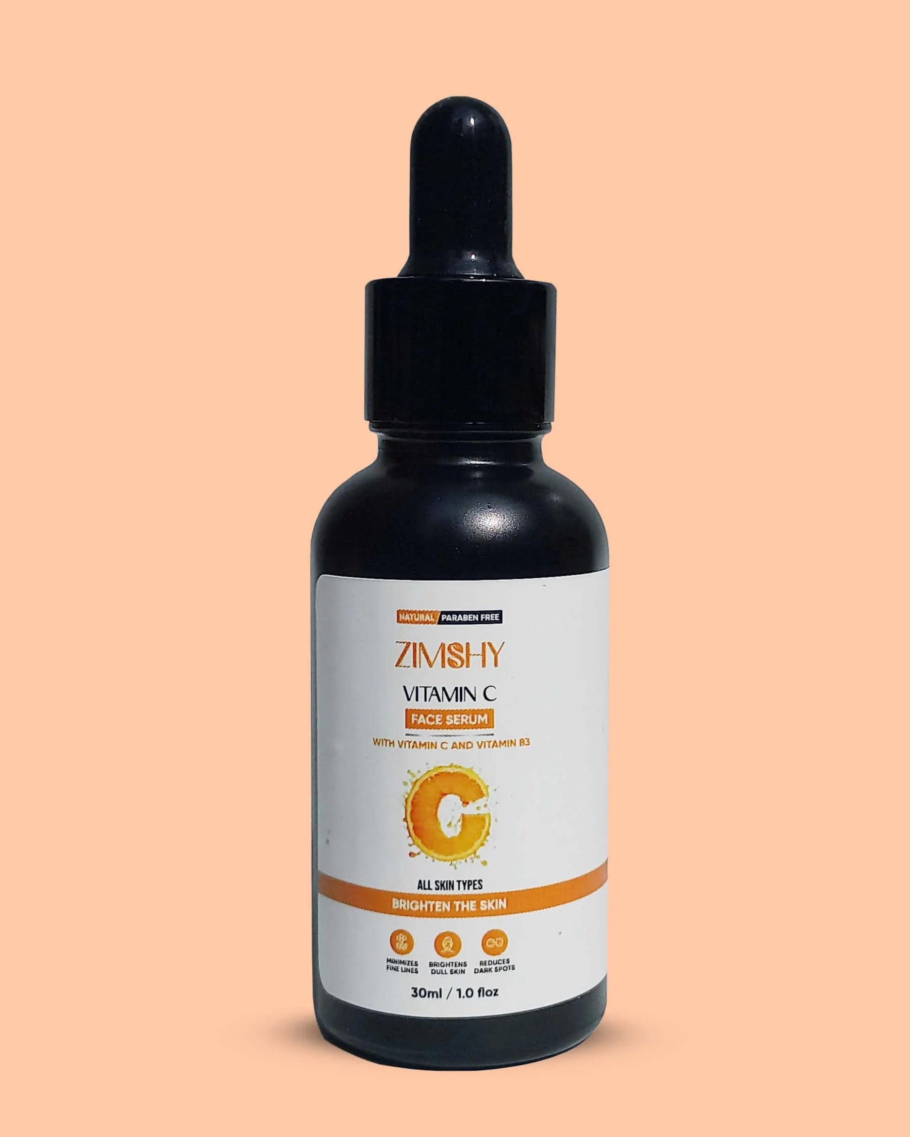 ZIMSHY Vitamin C Face Serum with Niacinamide – Brightening & Glowing Skin 30ML